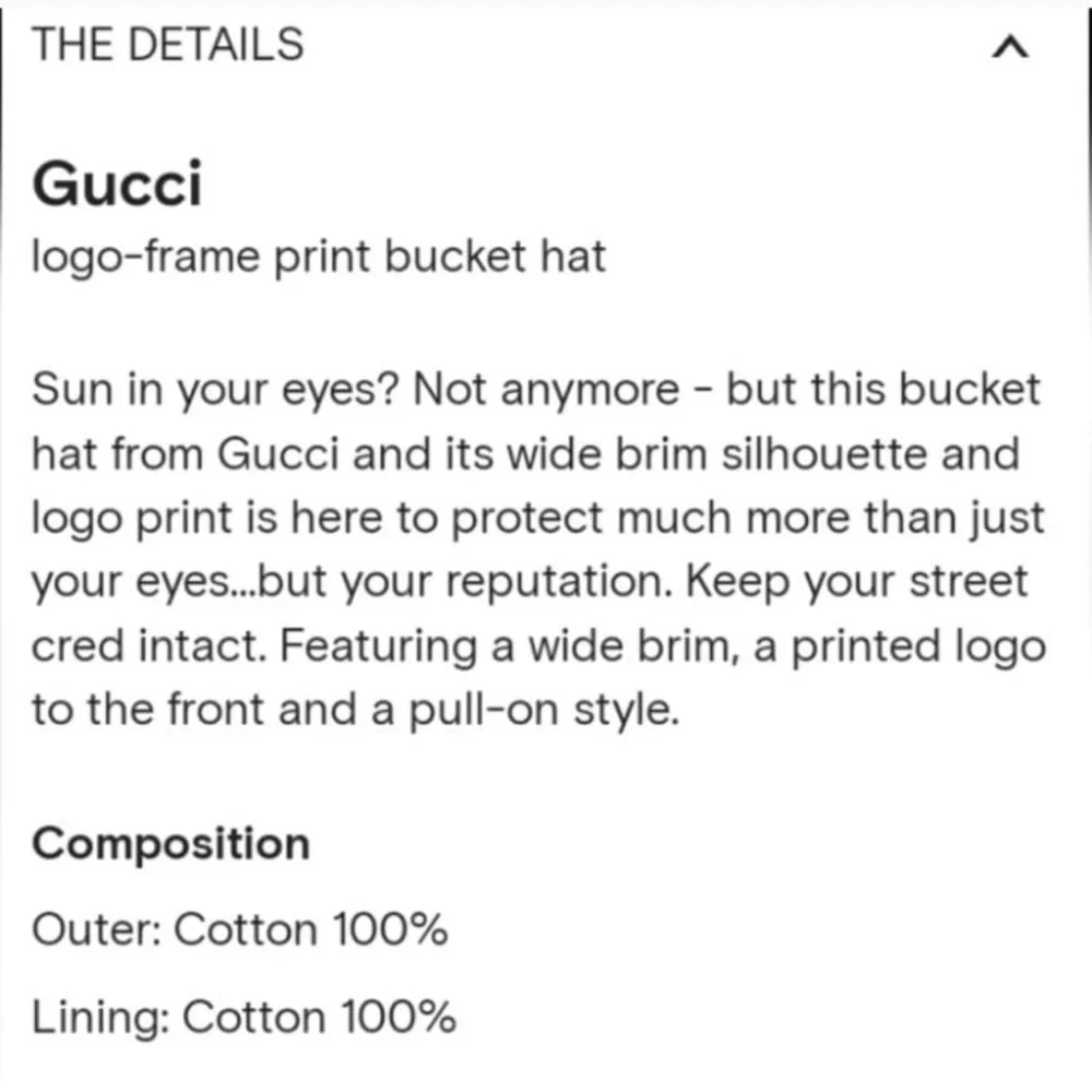 New Gucci black bucket hat - Picture 4 of 6